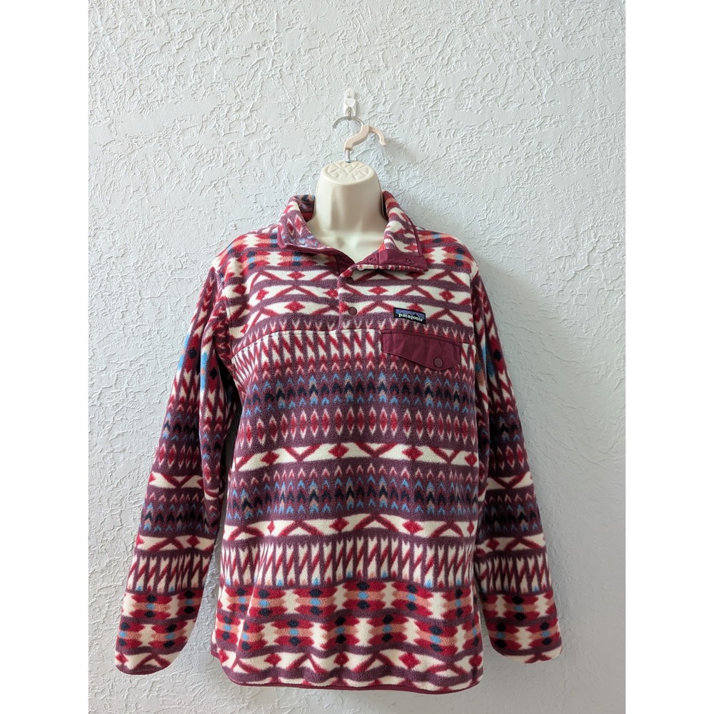 Patagonia Synchilla M Snap T Pullover Kuta Klash Dark Currant Gorpcore